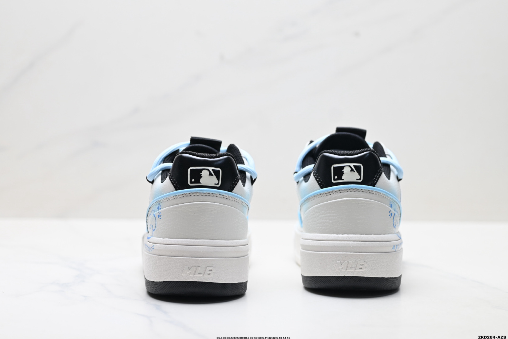 MLB Chunky Liner PU ‘DIY定制’ 简约时尚 百搭 包裹性保暖防滑防水减震 低帮 板鞋 3ASXCA12N