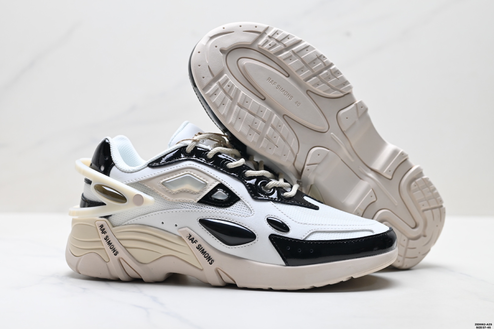 280 RAF SIMONS CYLON-21 潮流运动 织物皮革 圆头系带 低帮休闲鞋 HR740010L-3302