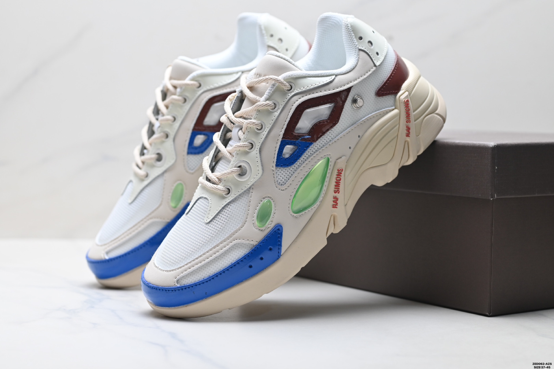 280 RAF SIMONS CYLON-21 潮流运动 织物皮革 圆头系带 低帮休闲鞋 HR740010L-3302