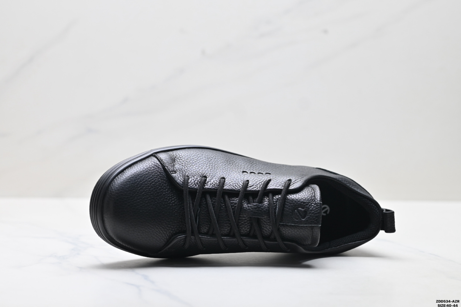 250 Ecco爱步 Soft 7 Lace 头层牛皮 简约商务 真皮磨砂 通勤百搭皮鞋 440504-110