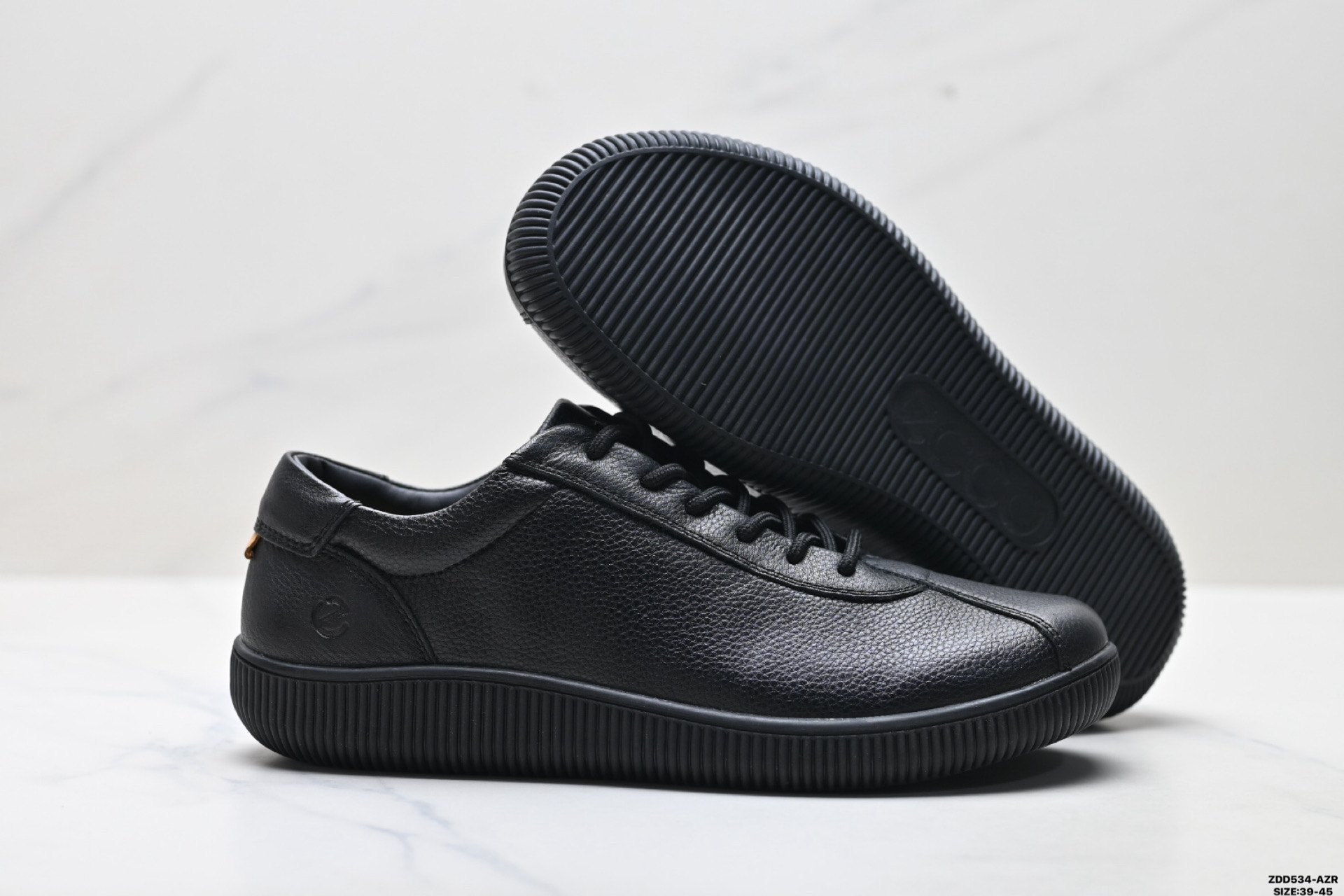 250 Ecco爱步 柔酷零点 牛皮 运动潮流 减震耐磨 低帮休闲鞋 537764-010