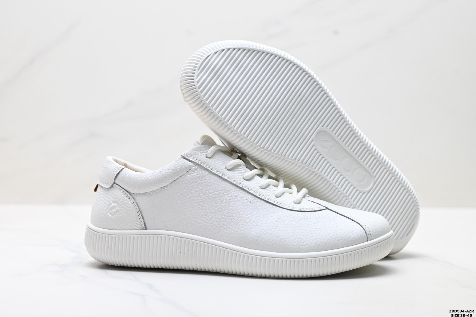 250 Ecco爱步 柔酷零点 牛皮 运动潮流 减震耐磨 低帮休闲鞋 537764-010