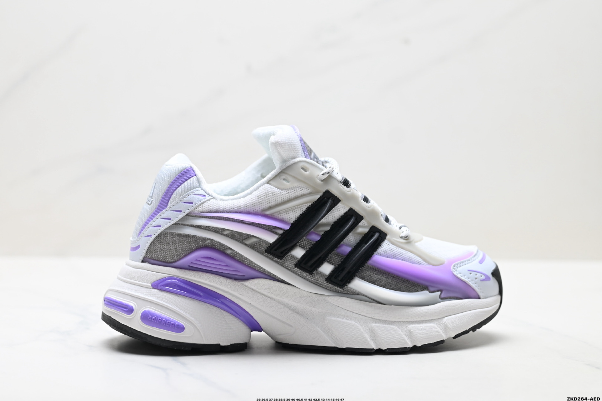 💰290 公司级✅Adidas Adistar Jellyfish 水母系列 阿迪达斯 时尚舒适 耐磨透气 低帮老爹鞋 以3D风格焕新演绎标志性三条纹 为造型添上点睛之笔 金属质感视觉效果 自带哑光反射 后跟大块的TPU包裹 让增高的大底不再突兀 更显腿长脚细 脚感更加舒适 货号:JP9322 尺码:36 36.5 37 38 38.5 39 40 40.5 41 42 42.5 43 44 45 46 47 ID:ZKD264-AED
