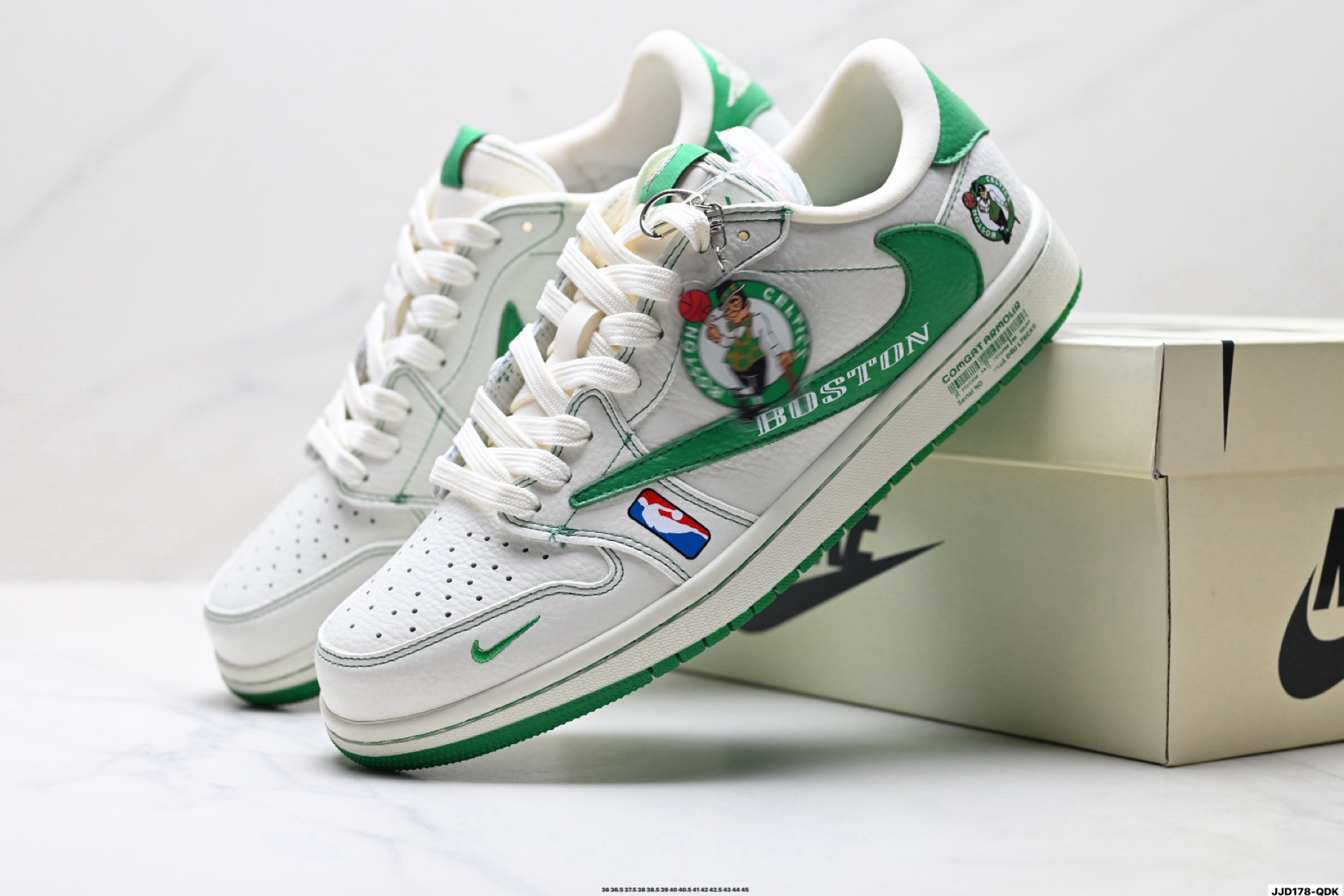 Nike Air Jordan 1 Boston Celtics בהתאמה אישית – נעלי סניקרס אייקוניות