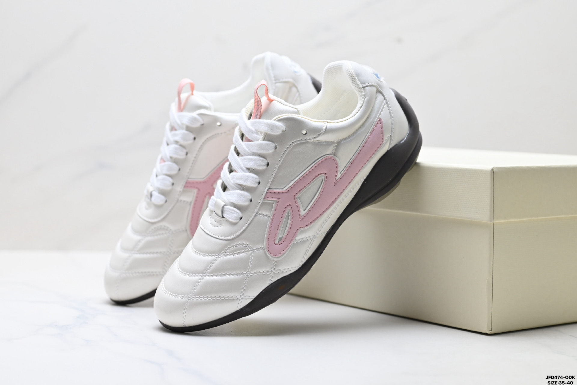 GOOD BAI 白敬亭同款 复古时尚流浪鞋 网纹格 赛车鞋设计搭配做旧效果 6380AZULCLARO