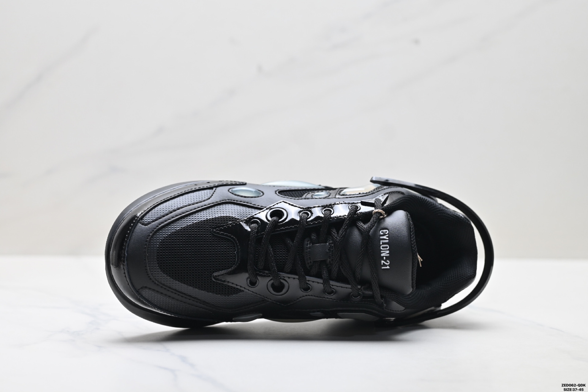 RAF SIMONS CYLON-21 潮流运动 织物皮革 圆头系带 低帮休闲鞋 HR740011L-0370