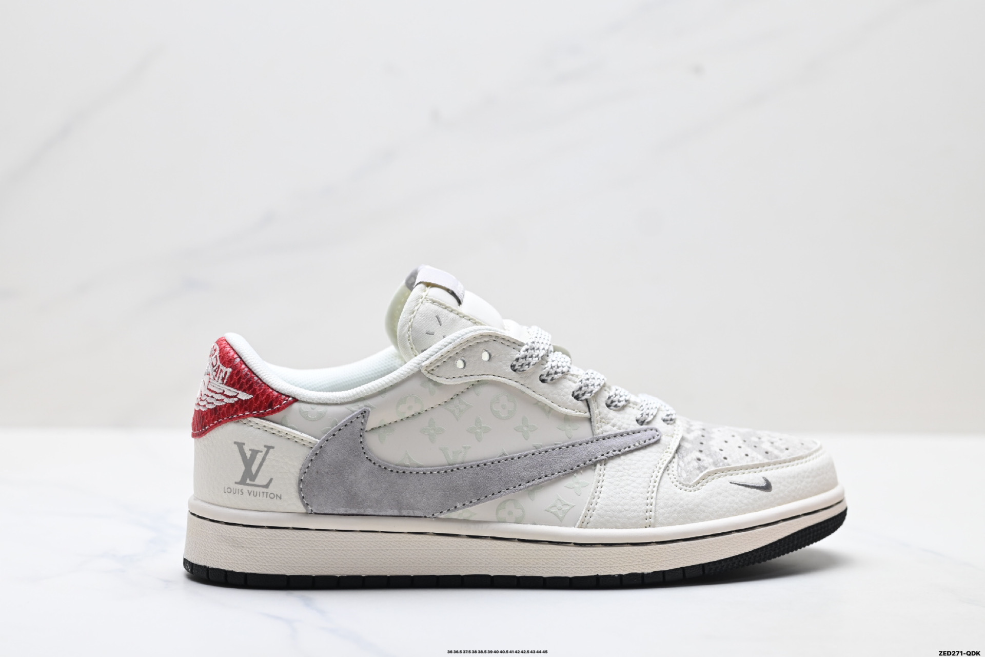 Nike Air Jordan 1 x Louis Vuitton – נעלי סניקרס בעיצוב אישי, מידות 36-45