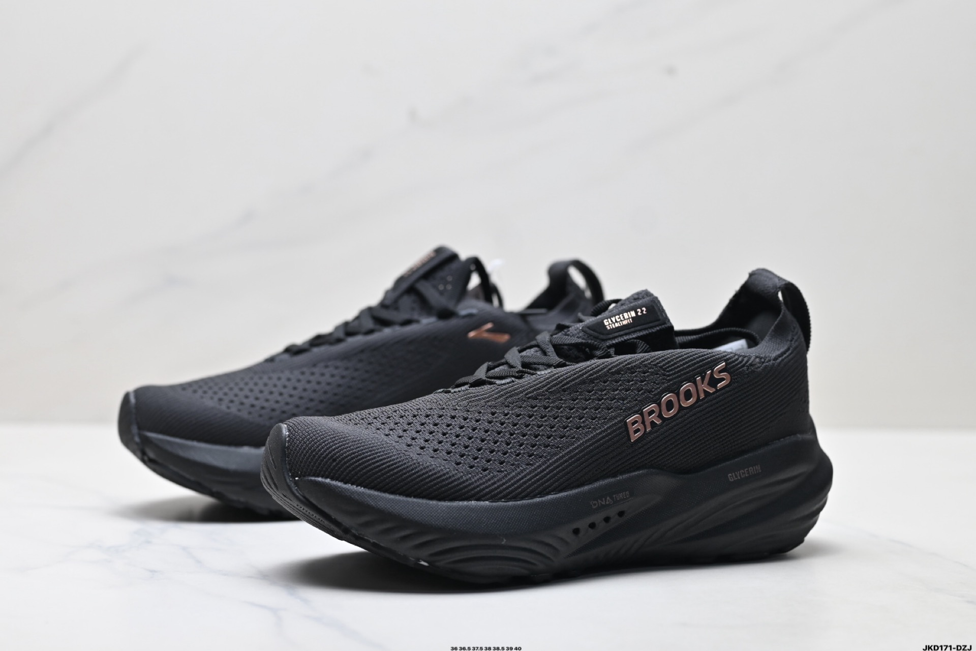 180 Brooks布鲁克斯Glycerin StealthFit 22 缓震马拉松氮气慢跑鞋 110448 1D 072