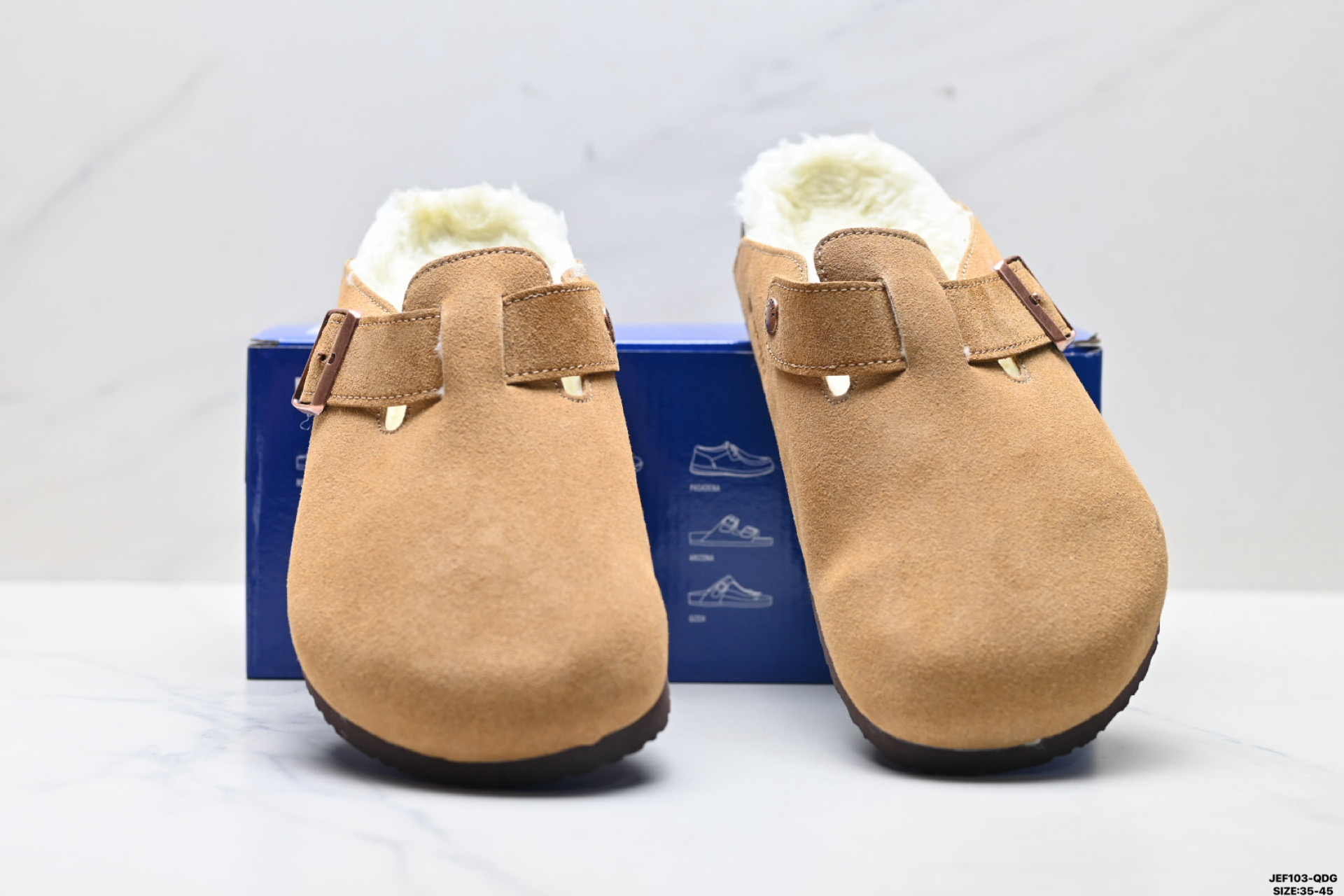 Birkenstock Boston Shearling 简约时尚 舒适百搭 耐磨防滑 半包勃肯休闲鞋 1001140