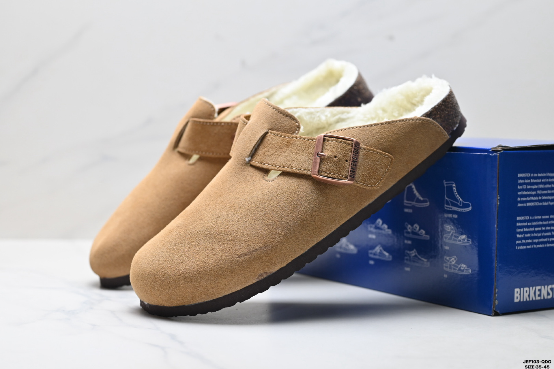 Birkenstock Boston Shearling 简约时尚 舒适百搭 耐磨防滑 半包勃肯休闲鞋 1001140