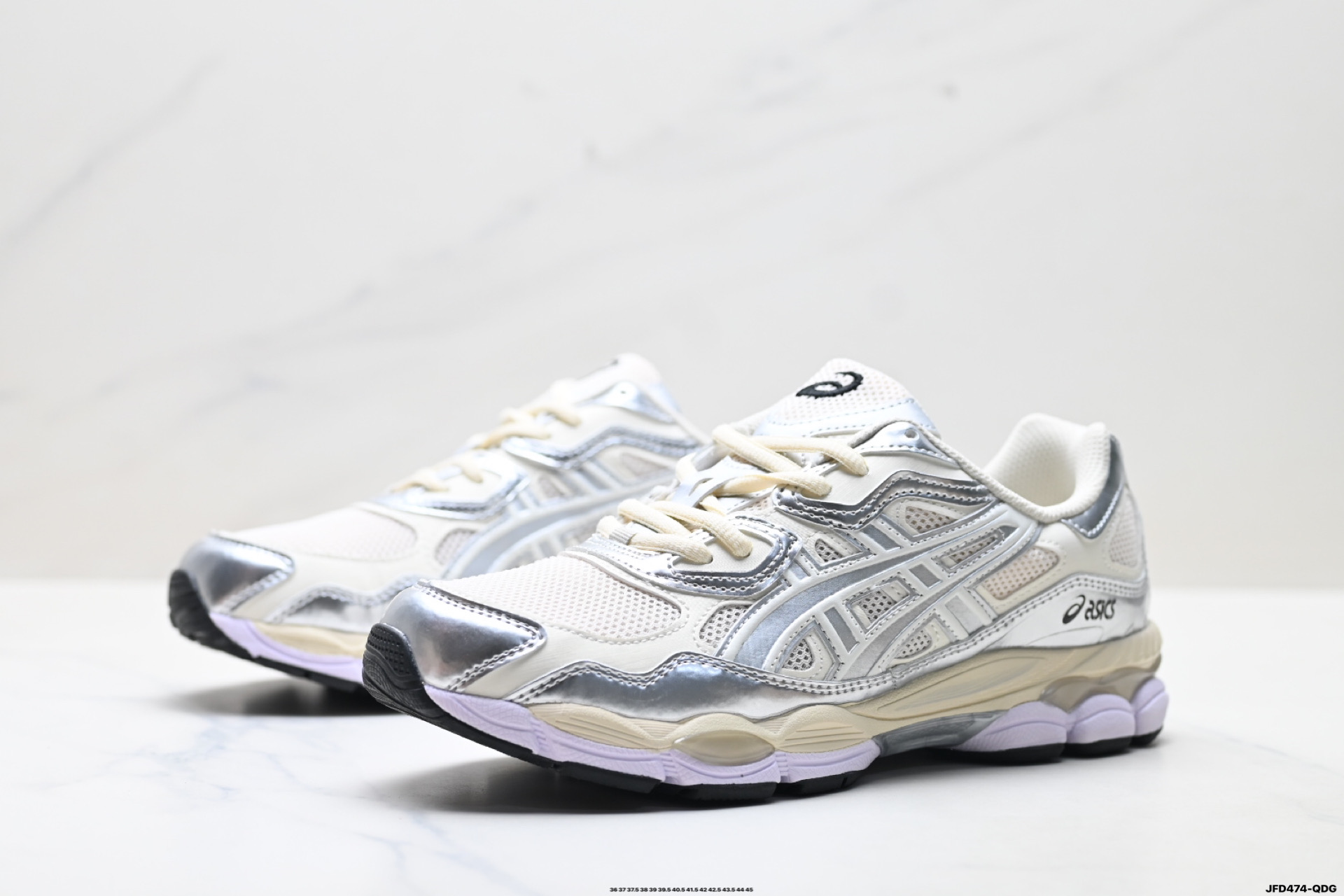 190 ASICS GEL-NYC 亚瑟士 透气网眼鞋面 配合部分合成革材质 采用全新AHAR+橡胶材质 更加耐磨 1203A805-101