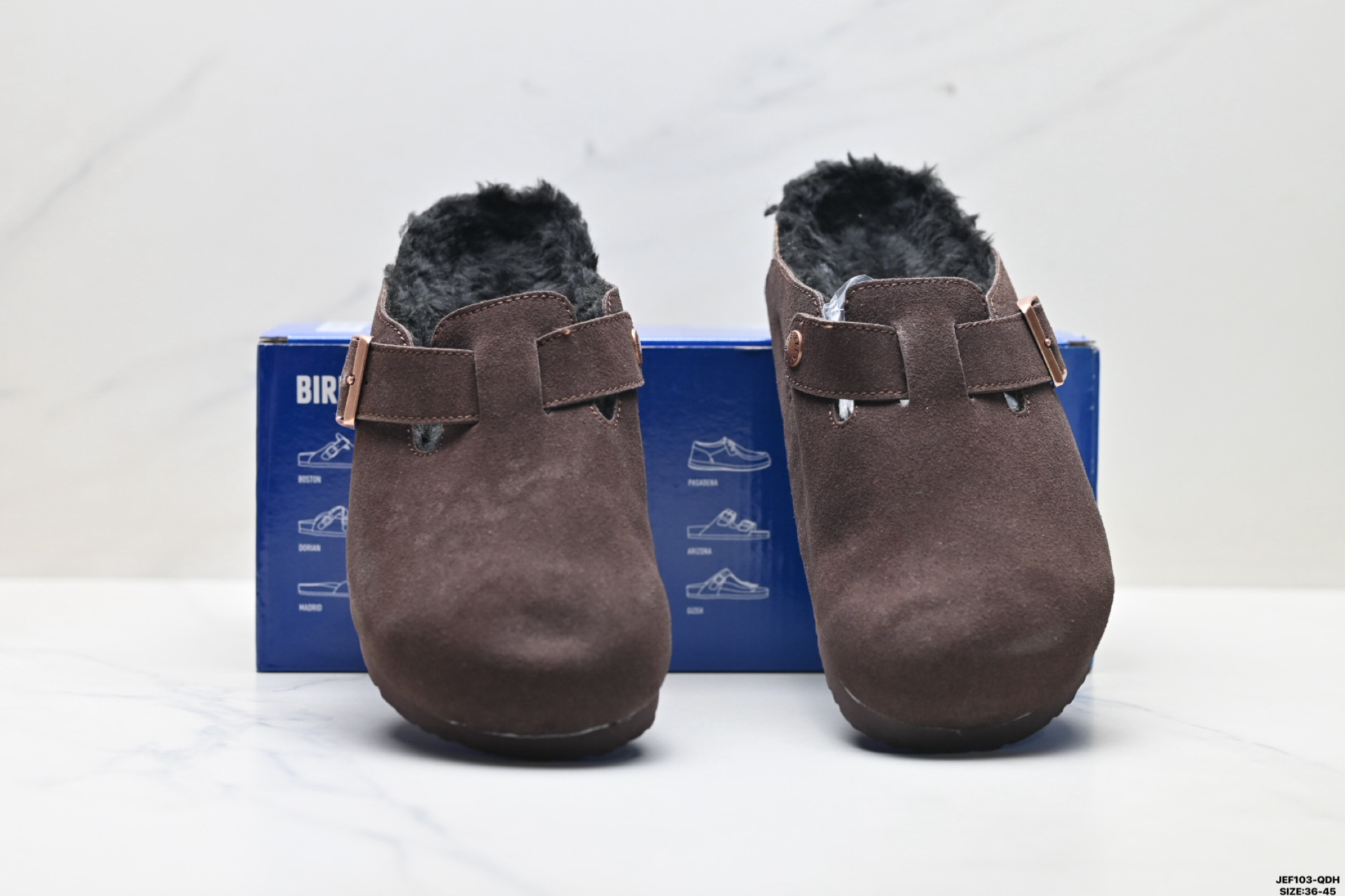 175 Birkenstock Boston Shearling 简约时尚 加绒款 舒适百搭 耐磨防滑 半包勃肯休闲鞋 1050529