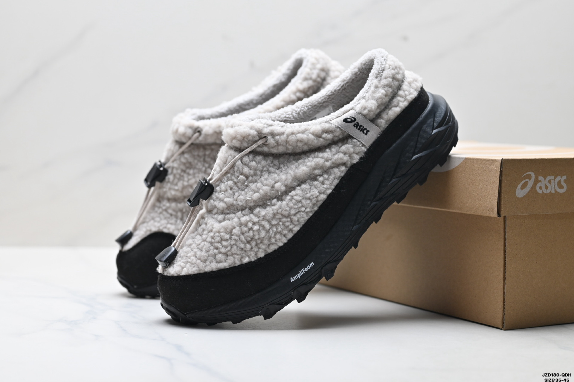 160 Asics Gel-Sonoma WT 亚瑟士 泰迪毛毛拖 时尚复古 一脚蹬减震 保暖休闲鞋 1203B036-200