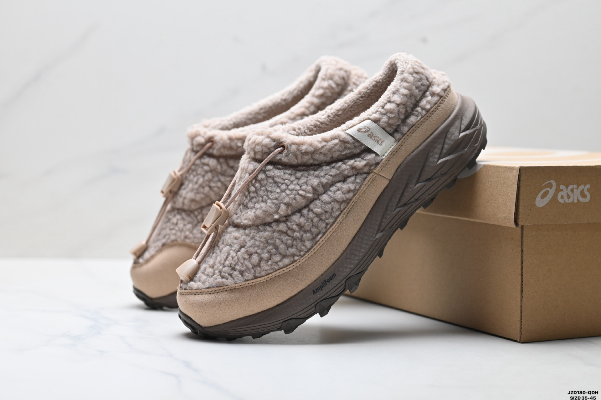 160 Asics Gel-Sonoma WT 亚瑟士 泰迪毛毛拖 时尚复古 一脚蹬减震 保暖休闲鞋 1203B036-200