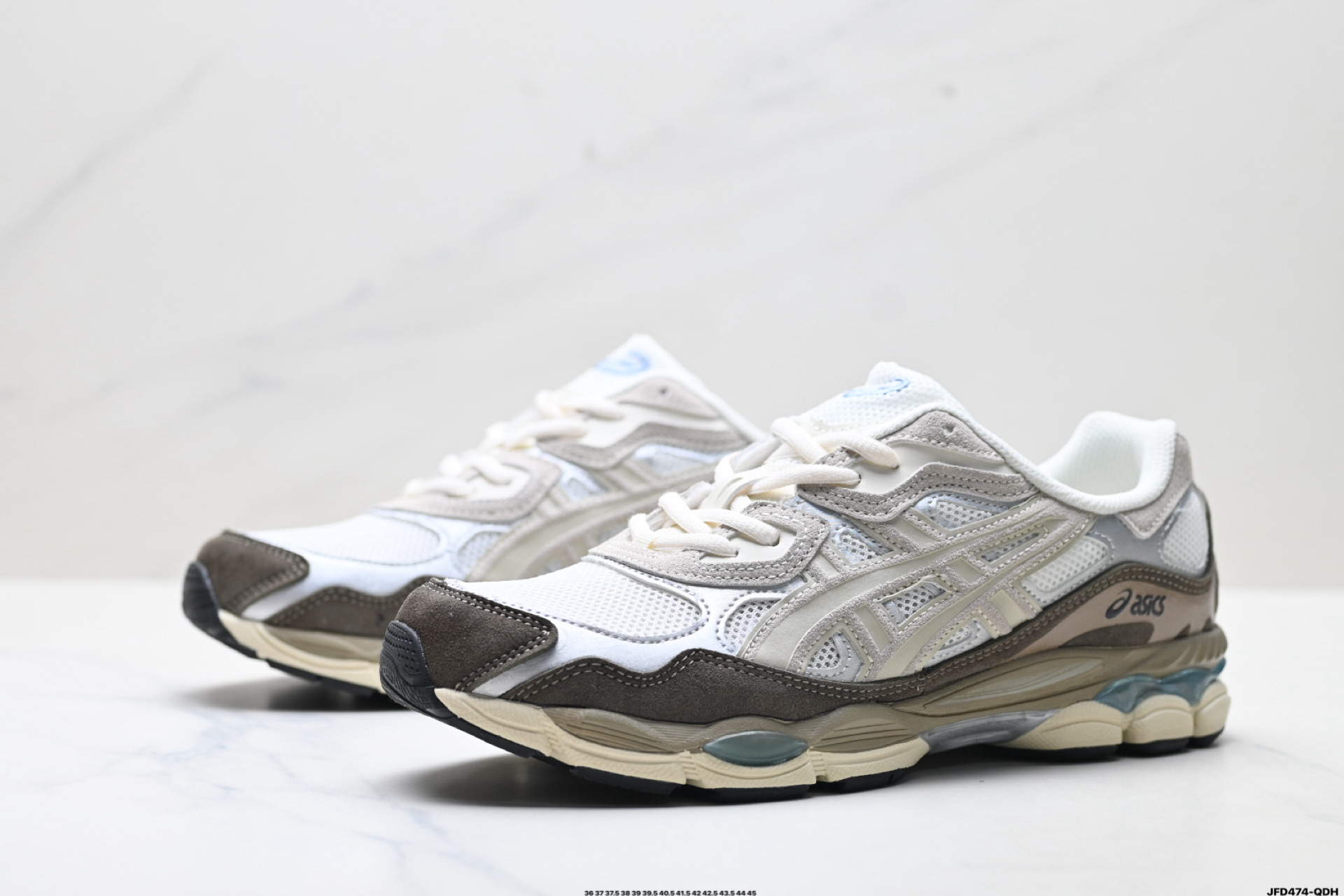 190 ASICS GEL-NYC 亚瑟士 透气网眼鞋面 配合部分合成革材质 采用全新AHAR+橡胶材质 更加耐磨 1203A383-103