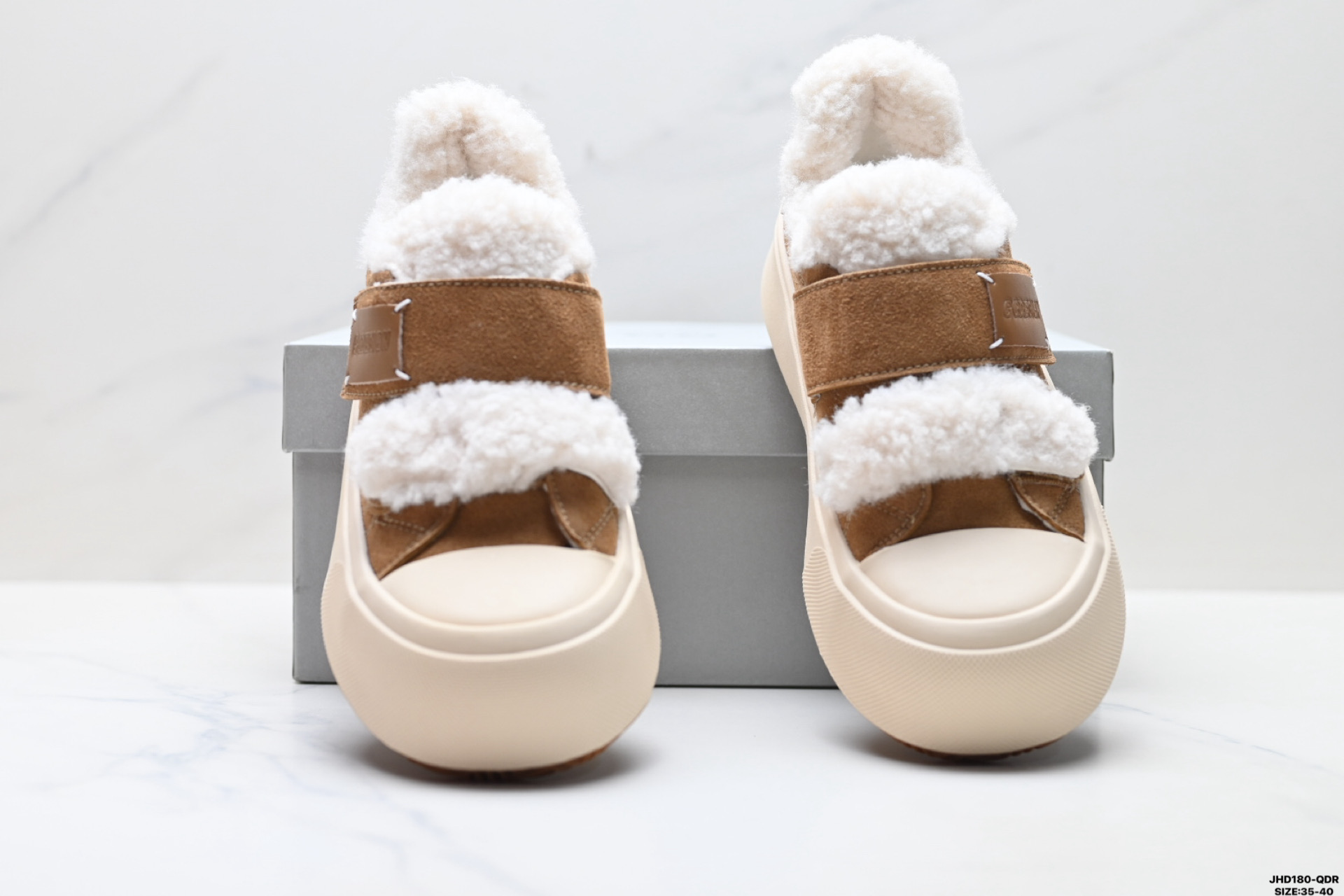 GG-CC 毛毛鞋 百搭舒适通勤 保暖防滑减震耐磨增高 低帮加绒板鞋 G23Y6905