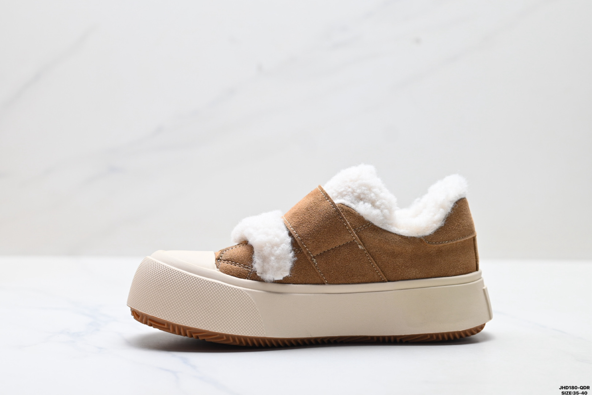 GG-CC 毛毛鞋 百搭舒适通勤 保暖防滑减震耐磨增高 低帮加绒板鞋 G23Y6905