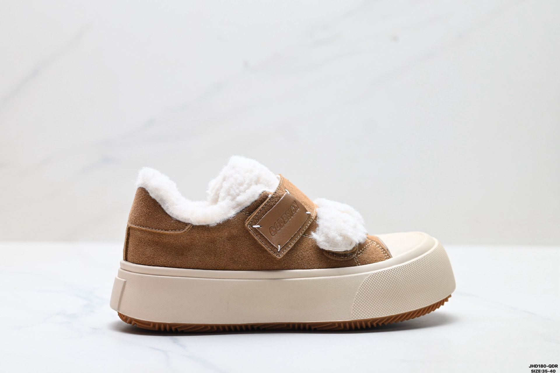 GG-CC 毛毛鞋 百搭舒适通勤 保暖防滑减震耐磨增高 低帮加绒板鞋 G23Y6905