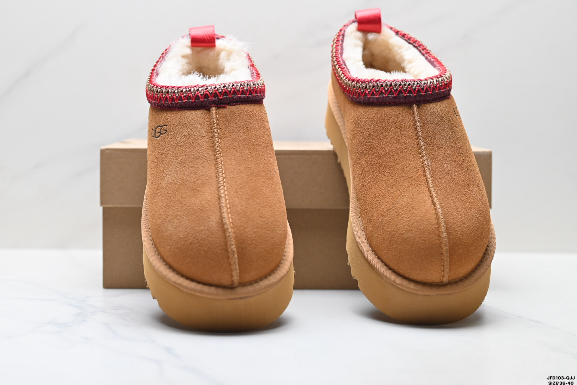 190 UGG TAZZ 舒适柔软时尚 耐磨增高保暖 民族风一脚蹬保暖雪地靴 1122553-Chinese UA Cheap High Quatity Brand Clothes Bags handbags Sneakers wholesale wholesaler seller from China Factory suppliers Fashion Clothing Shoes best Quality Beautiful Price 190 UGG TAZZ 舒适柔软时尚 耐磨增高保暖 民族风一脚蹬保暖雪地靴 1122553