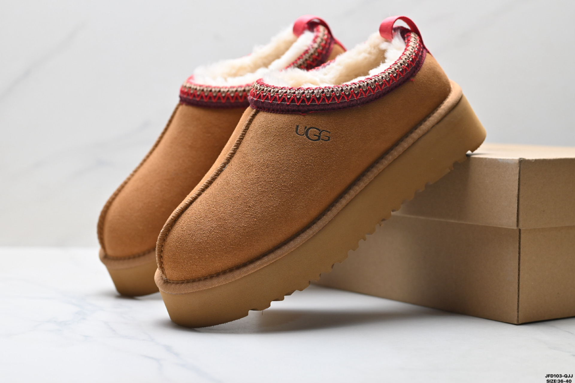 190 UGG TAZZ 舒适柔软时尚 耐磨增高保暖 民族风一脚蹬保暖雪地靴 1122553-Chinese UA Cheap High Quatity Brand Clothes Bags handbags Sneakers wholesale wholesaler seller from China Factory suppliers Fashion Clothing Shoes best Quality Beautiful Price 190 UGG TAZZ 舒适柔软时尚 耐磨增高保暖 民族风一脚蹬保暖雪地靴 1122553