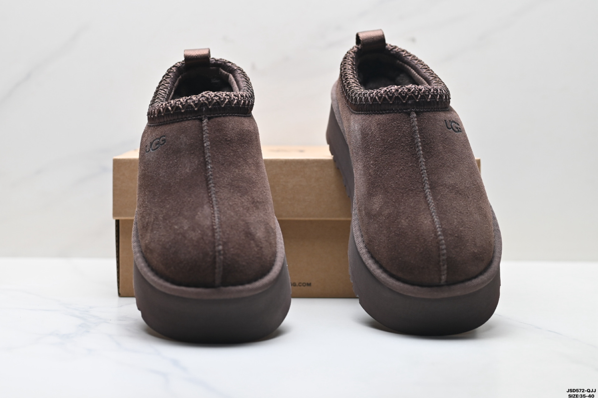 220 UGG TAZZ 舒适柔软时尚 耐磨增高保暖 民族风一脚蹬保暖雪地靴 1122553