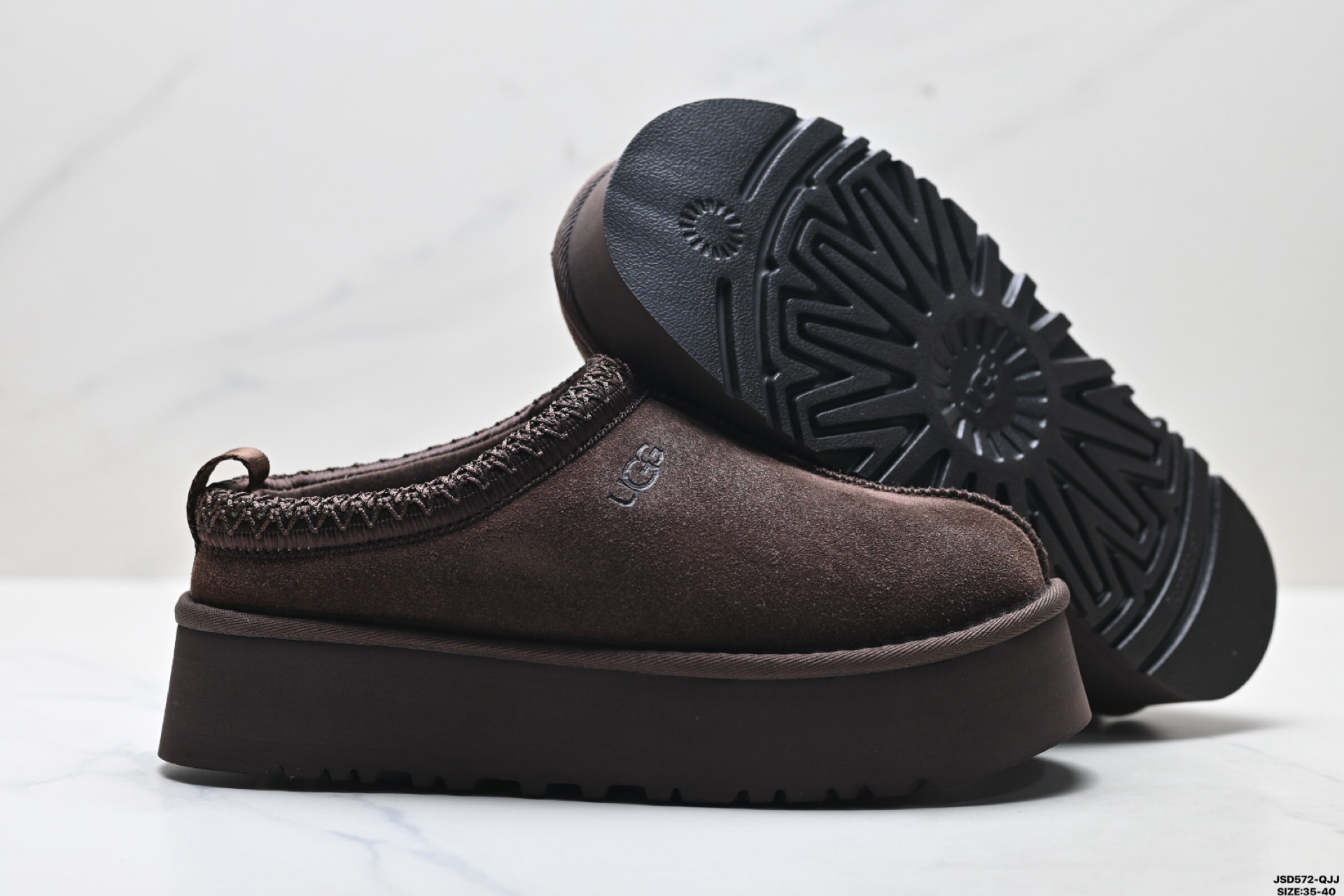 220 UGG TAZZ 舒适柔软时尚 耐磨增高保暖 民族风一脚蹬保暖雪地靴 1122553