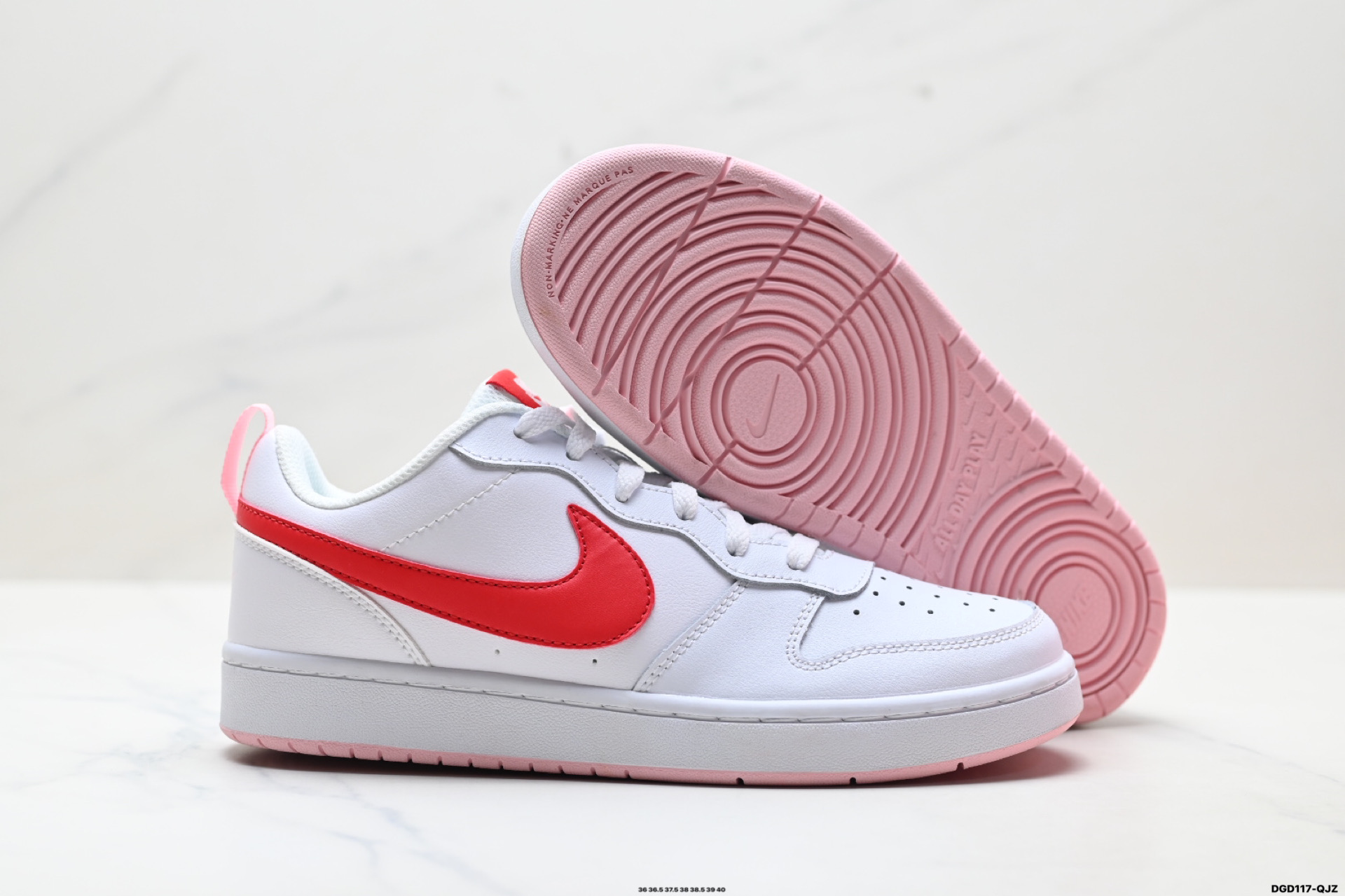 💰100
真标✅耐克 NIKE COURT BOROUGH 低帮百搭透气休闲运动板鞋，经典耐用的设计，兼顾舒适脚感和出众风范，演绎匠心之作。结构性的支撑贴合感结合复古篮球设计，塑就场外全明星风范。
货号:FN3687-181
尺码:36 36.5 37.5 38 38.5 39 40
ID:DGD117-QJZ