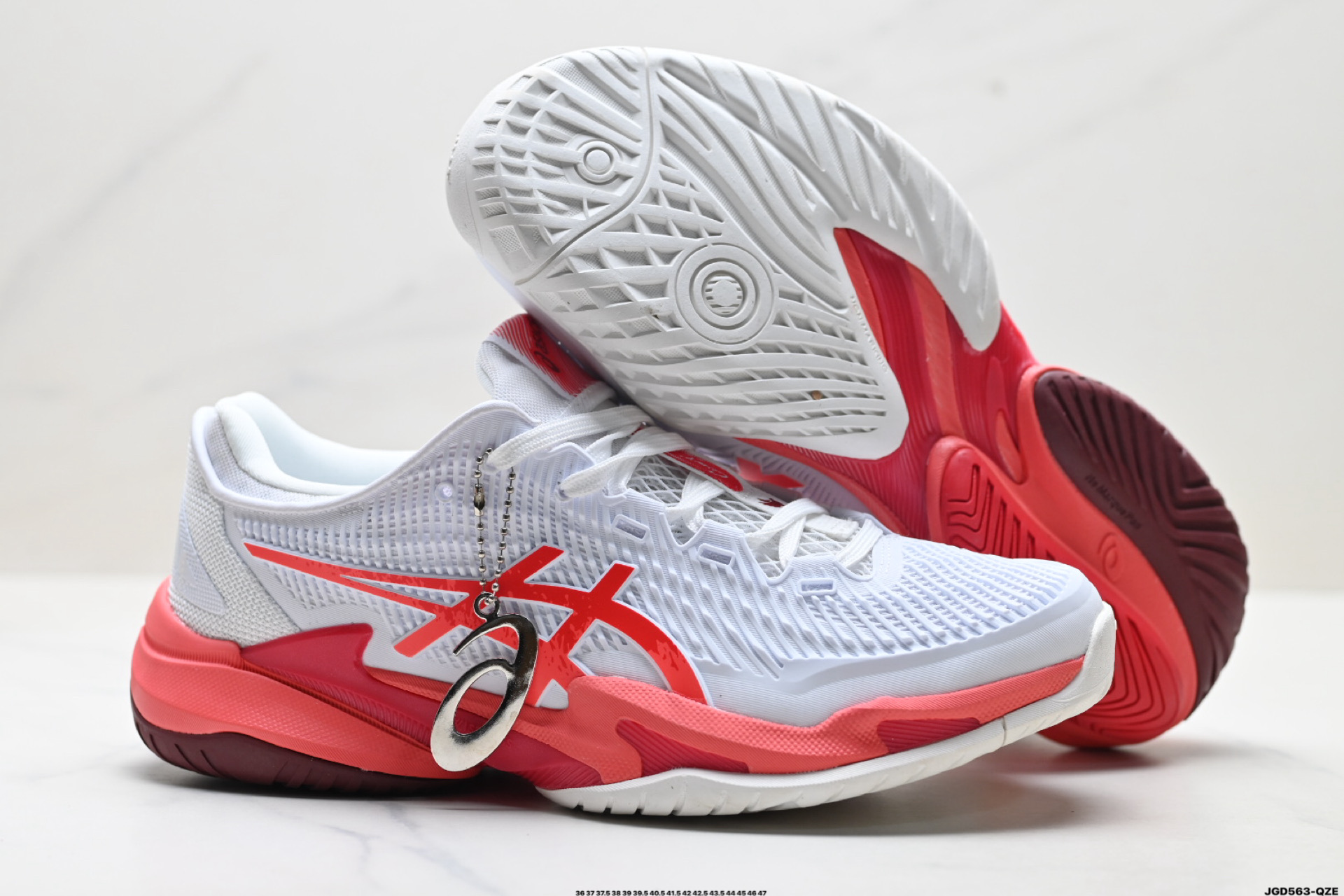 Asics Court FF 3 Novak 亚瑟士 耐磨透气 低帮专业网球鞋 适用于所有球场的网球鞋 1041A522-966