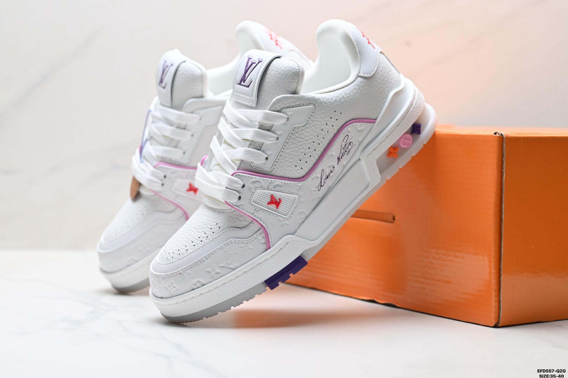 Louis Vuitton Trainer Sneaker Low 路易威登 休闲运动文化百搭板鞋 Louis Vuitton Trainer Sneaker Low 路易威登 休闲运动文化百搭板鞋