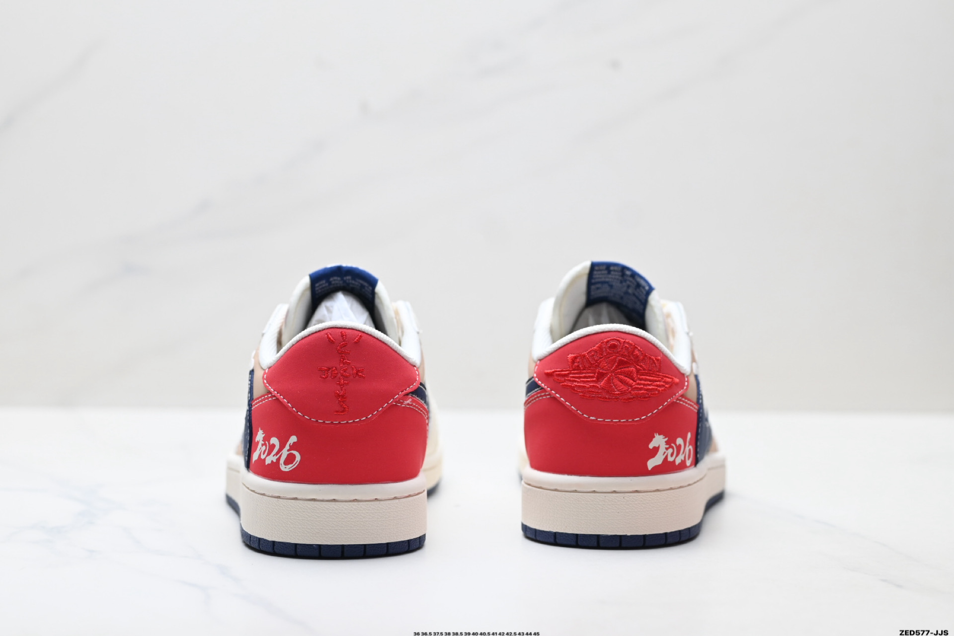 280 Nike Air Jordan 1 x Travis Scott AJ1倒勾 乔一倒钩 ‘DIY’定制 耐克 低帮文化篮球鞋 JY6988-145