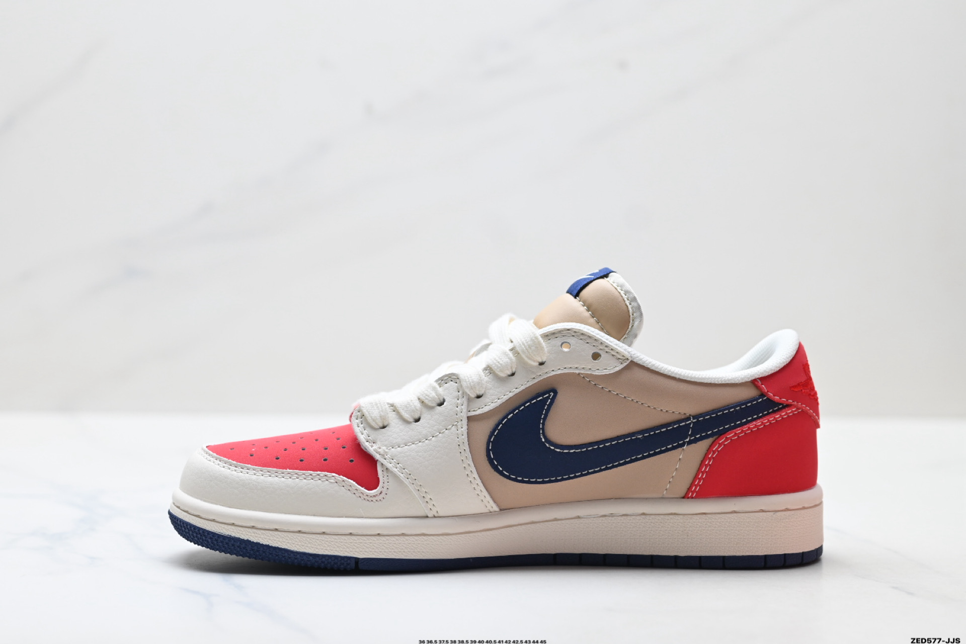 280 Nike Air Jordan 1 x Travis Scott AJ1倒勾 乔一倒钩 ‘DIY’定制 耐克 低帮文化篮球鞋 JY6988-145