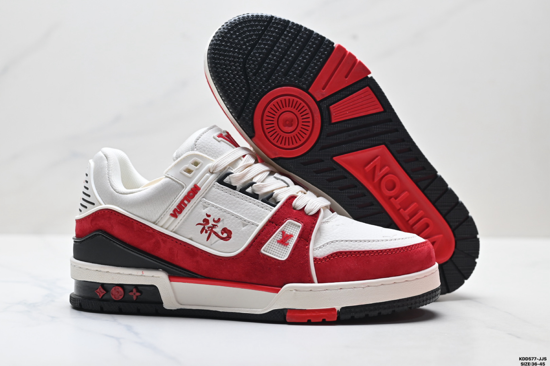 490 纯原马年限定中国红礼盒Louis vuitton Trainer Sneaker Low 路易威登 休闲运动文化百搭板鞋-Chinese UA Cheap High Quatity Brand Clothes Bags handbags Sneakers wholesale wholesaler seller from China Factory suppliers Fashion Clothing Shoes best Quality Beautiful Price 490 纯原马年限定中国红礼盒Louis vuitton Trainer Sneaker Low 路易威登 休闲运动文化百搭板鞋