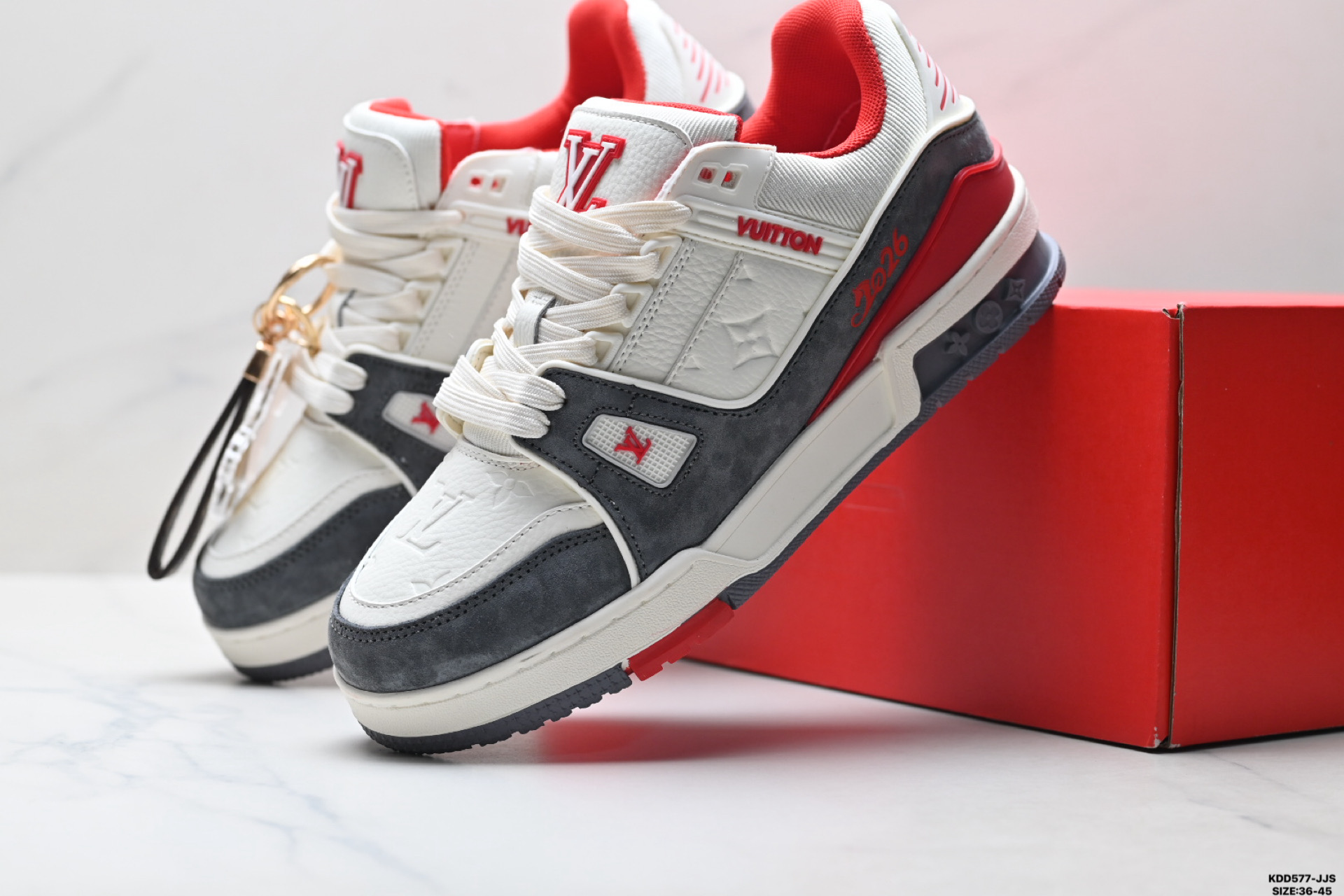 490 纯原马年限定中国红礼盒Louis vuitton Trainer Sneaker Low 路易威登 休闲运动文化百搭板鞋-Chinese UA Cheap High Quatity Brand Clothes Bags handbags Sneakers wholesale wholesaler seller from China Factory suppliers Fashion Clothing Shoes best Quality Beautiful Price 490 纯原马年限定中国红礼盒Louis vuitton Trainer Sneaker Low 路易威登 休闲运动文化百搭板鞋