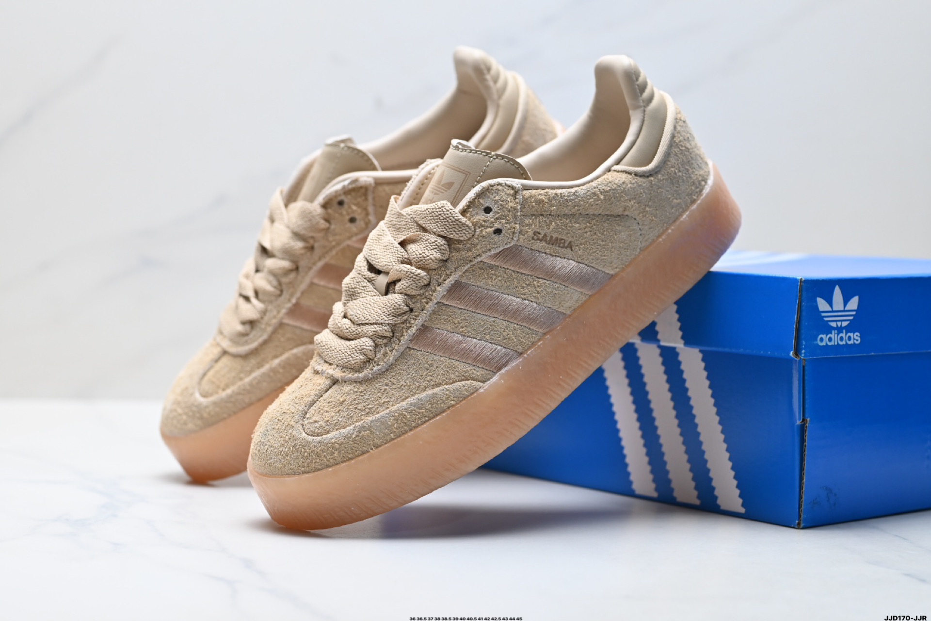 150 Adidas Originals Sambae 厚底 桑巴舞系列阿迪达斯 三叶草 绅士德训足球风百搭低帮休闲运动板鞋 JH8835