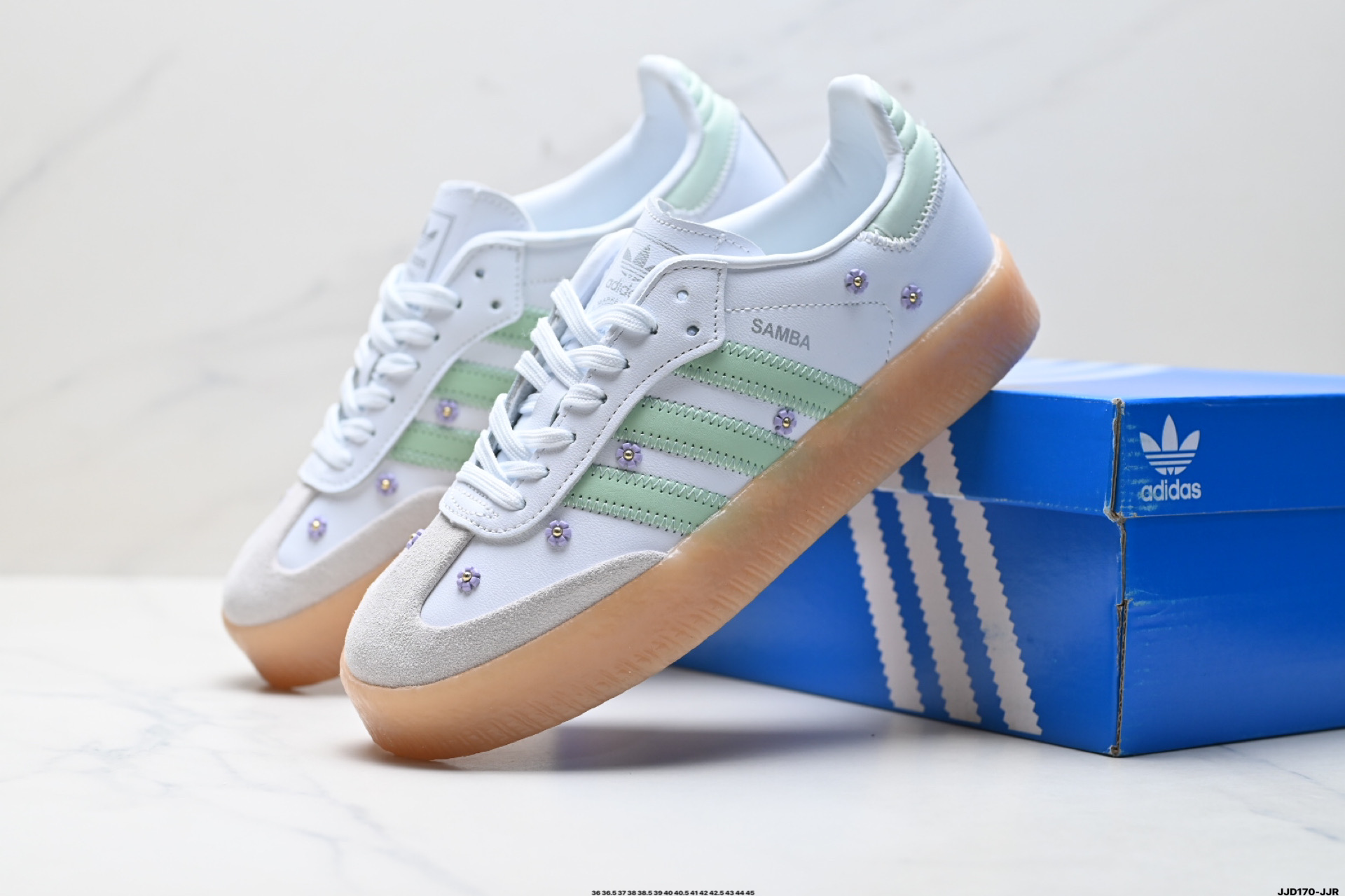 150 Adidas Originals Sambae 厚底 桑巴舞系列阿迪达斯 三叶草 绅士德训足球风百搭低帮休闲运动板鞋 JH8835