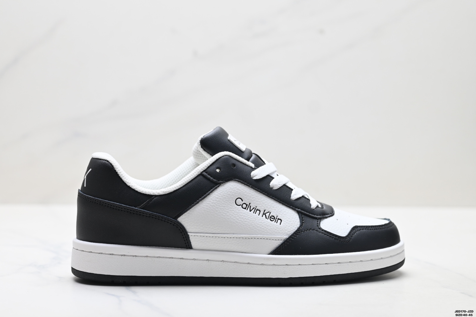 CKJ CALVIN KLEIN JEANS 系带圆头 低帮 生活休闲鞋