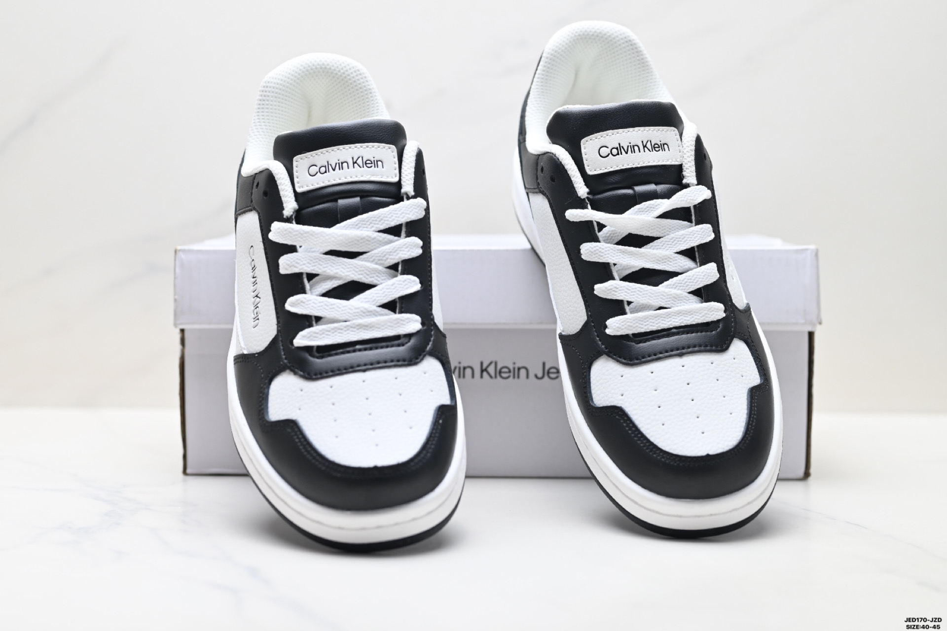 CKJ CALVIN KLEIN JEANS 系带圆头 低帮 生活休闲鞋