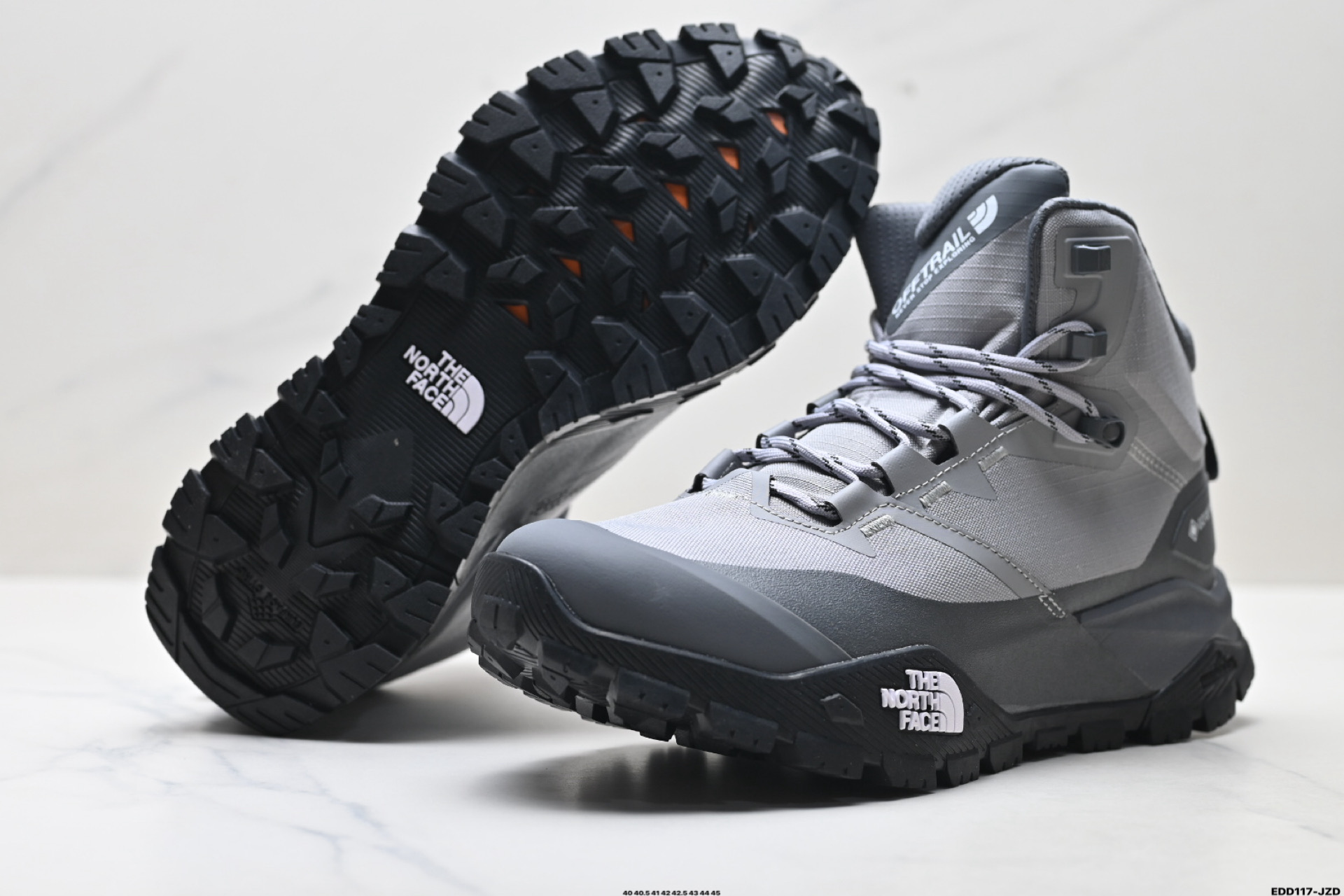 纯原北面THE NORTH FACE OFFTRAIL HIKE MID 柔软舒适防滑耐磨 中帮 越野跑步鞋 NF02511AK-085
