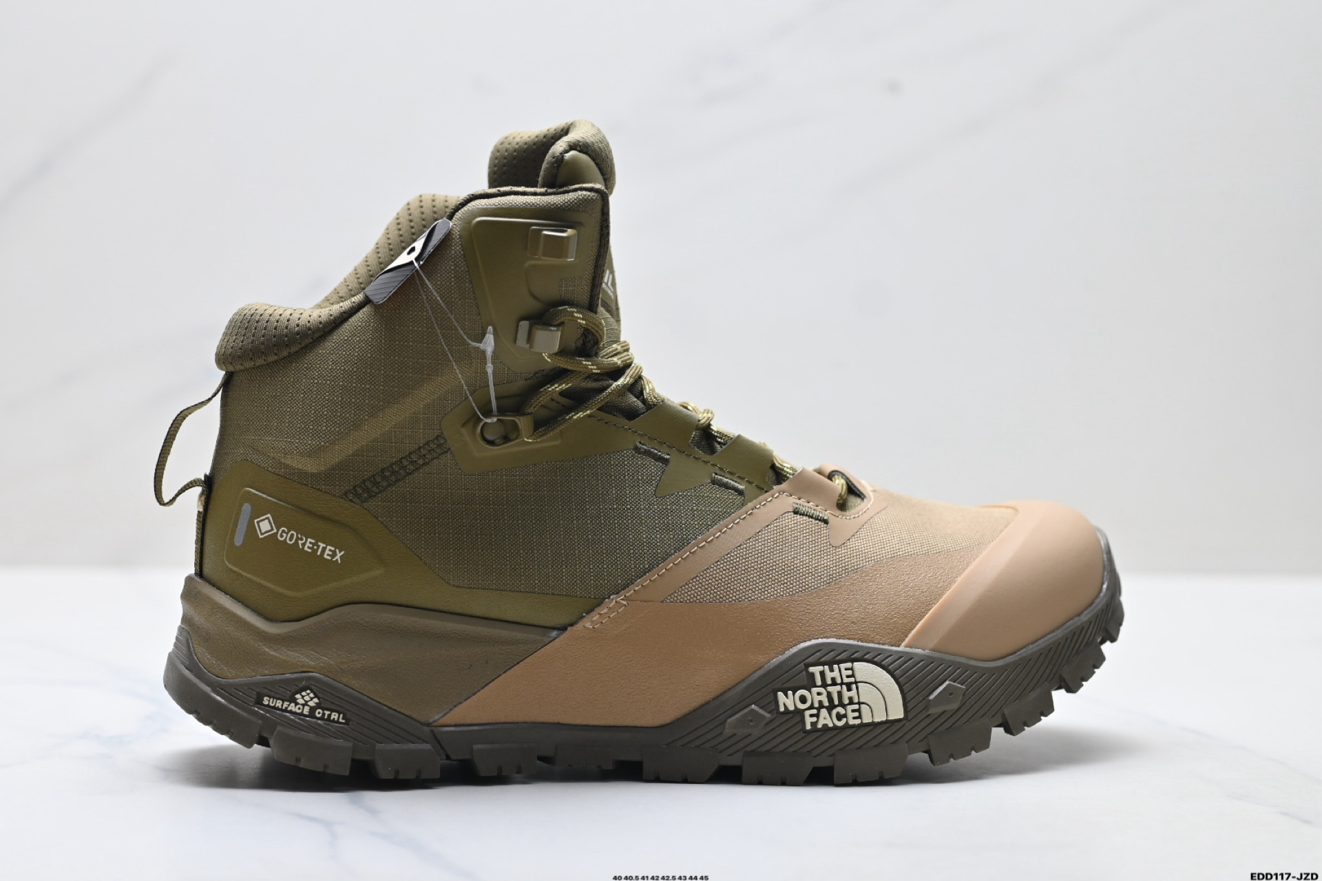 纯原北面THE NORTH FACE OFFTRAIL HIKE MID 柔软舒适防滑耐磨 中帮 越野跑步鞋 NF02511AK-085