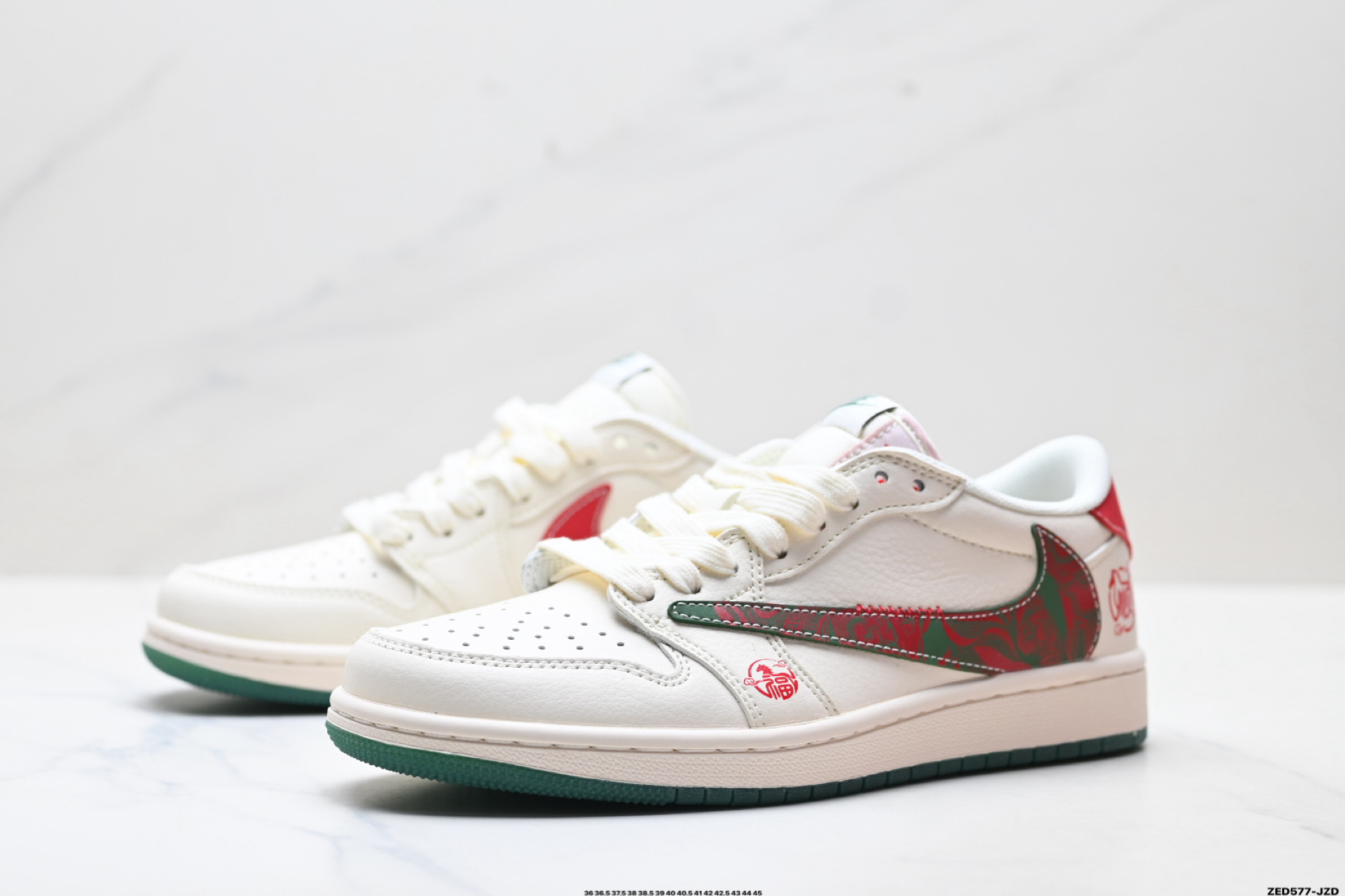 Nike Air Jordan 1 x Travis Scott AJ1倒勾 乔一倒钩 ‘DIY’定制 耐克 低帮文化篮球鞋 SD6868-118
