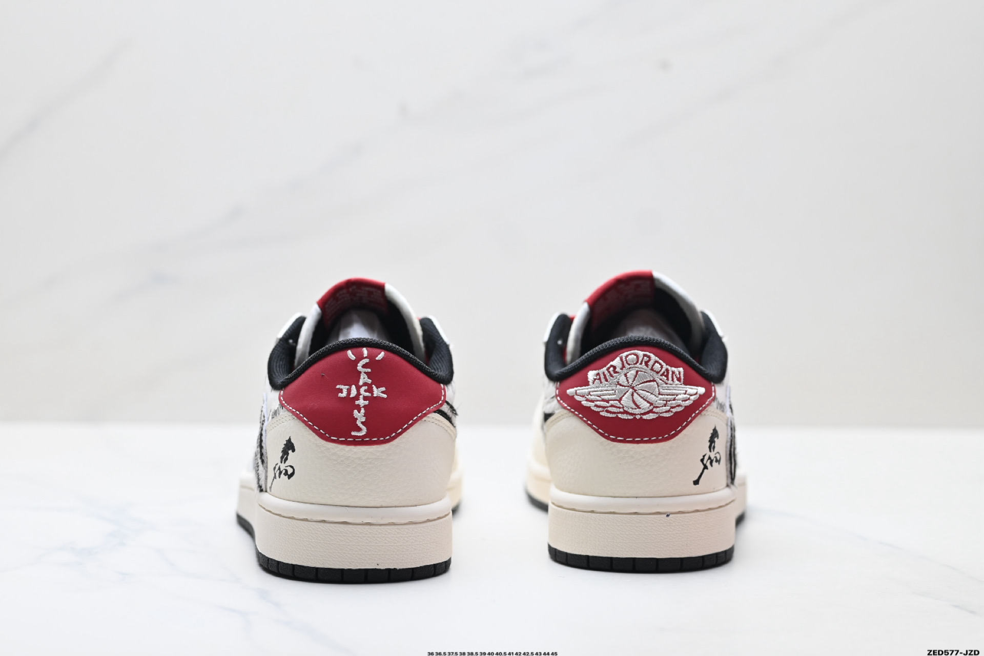 Nike Air Jordan 1 x Travis Scott AJ1倒勾 乔一倒钩 ‘DIY’定制 耐克 低帮文化篮球鞋 XT6998-113