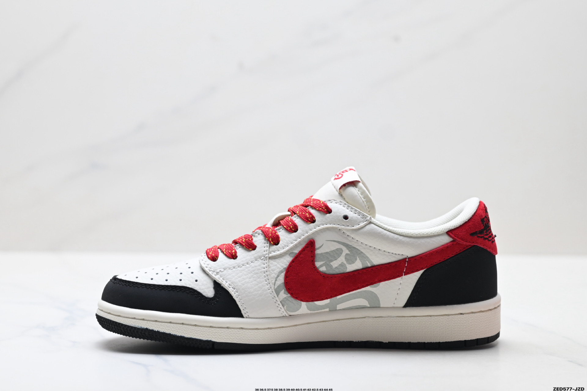 Nike Air Jordan 1 x Travis Scott AJ1倒勾 乔一倒钩 ‘DIY’定制 耐克 低帮文化篮球鞋 DF61-9001