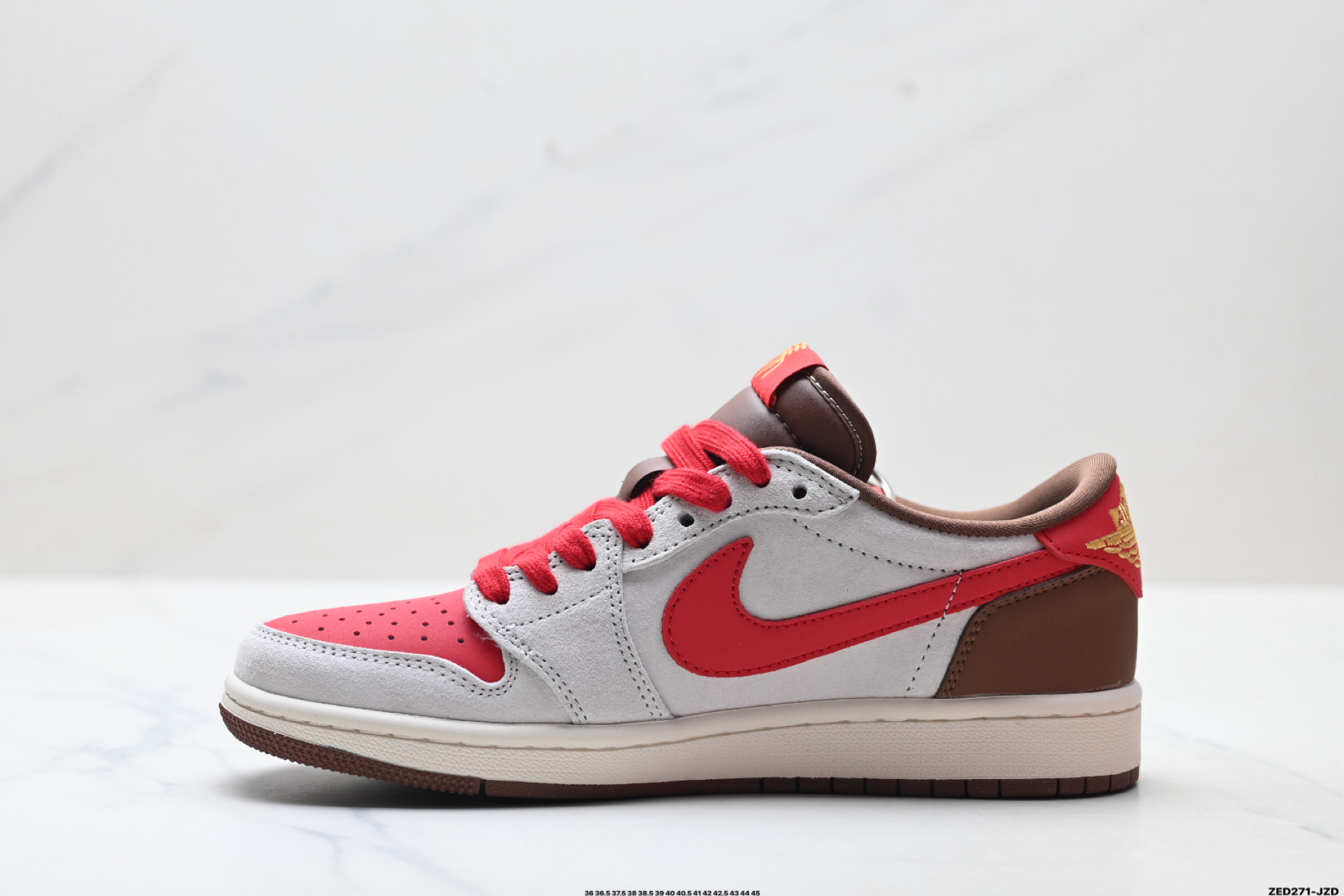 Nike Air Jordan 1 x Travis Scott AJ1倒勾 乔一倒钩 ‘DIY’定制 耐克 低帮文化篮球鞋 FC1688-248