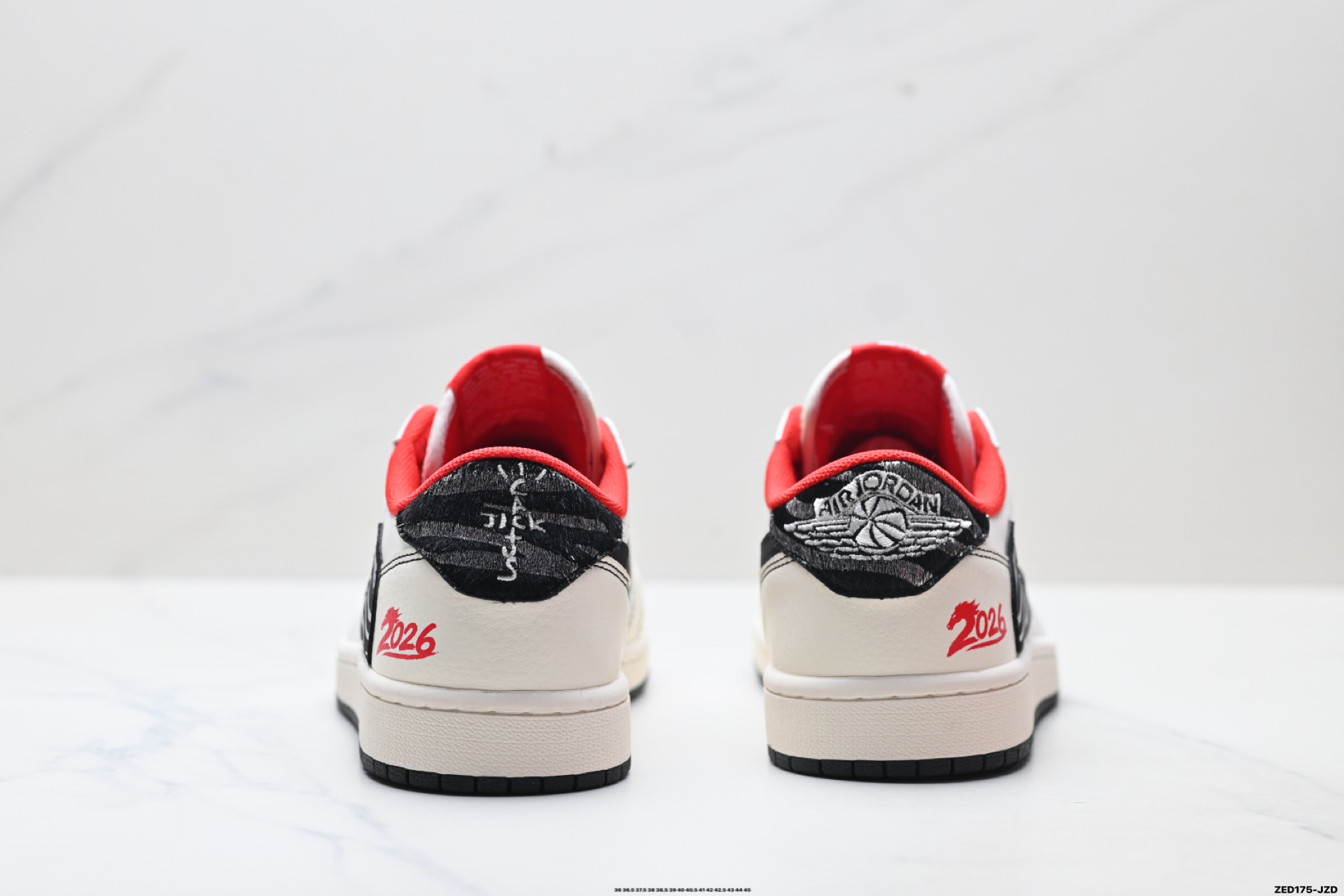 Nike Air Jordan 1 x Travis Scott AJ1倒勾 乔一倒钩 ‘DIY’定制 耐克 低帮文化篮球鞋 JJ2508-103