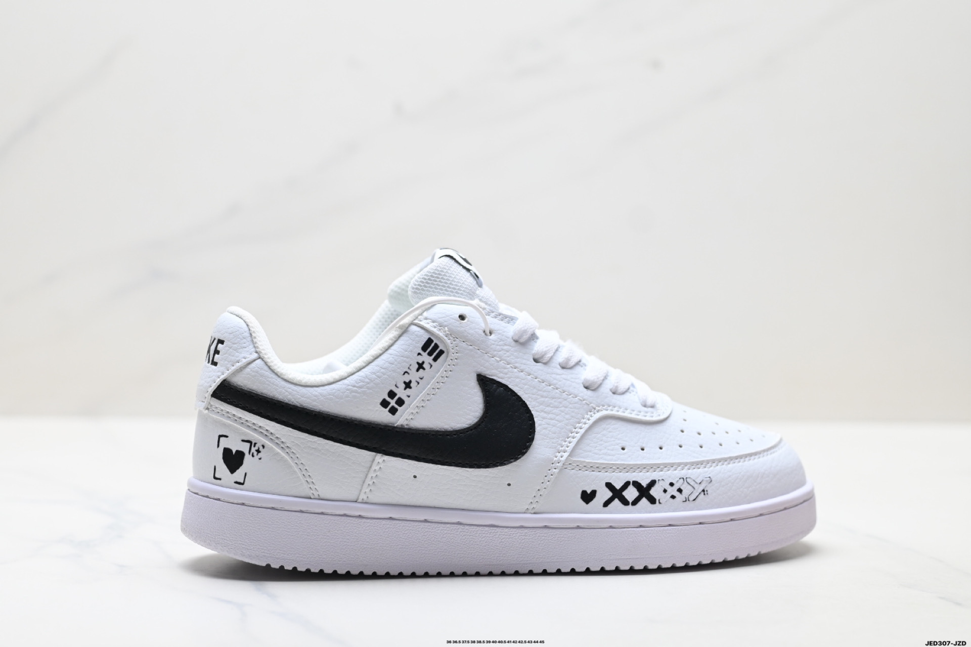 NIKE COURT VISION LO ‘DIY’定制 耐克 低帮百搭 透气休闲运动板鞋 CD5463-101