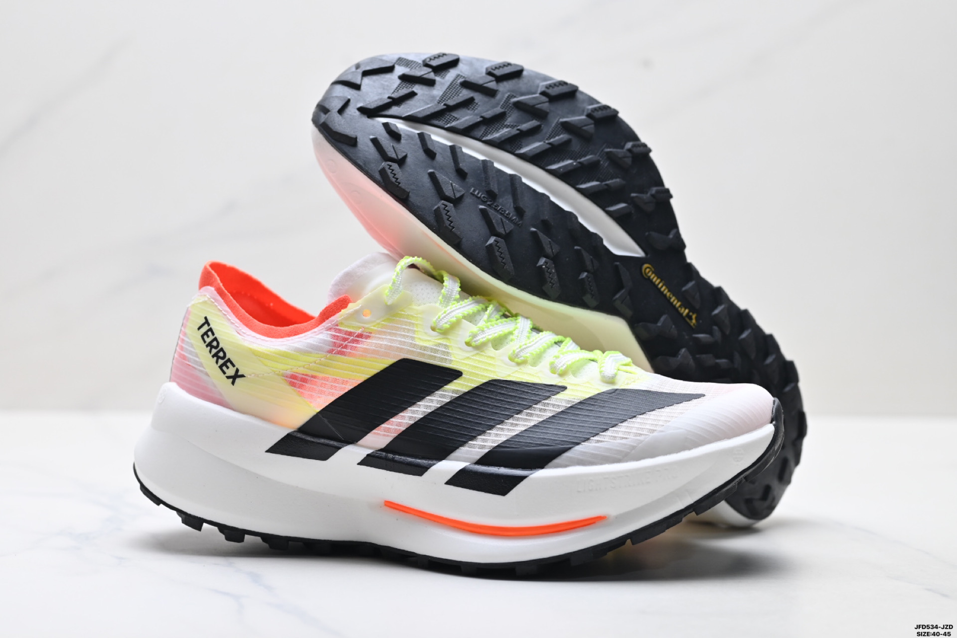 Adidas TERREX 阿迪达斯 系带缓震轻质 舒适百搭 低帮马拉松运动跑步鞋 JS3534