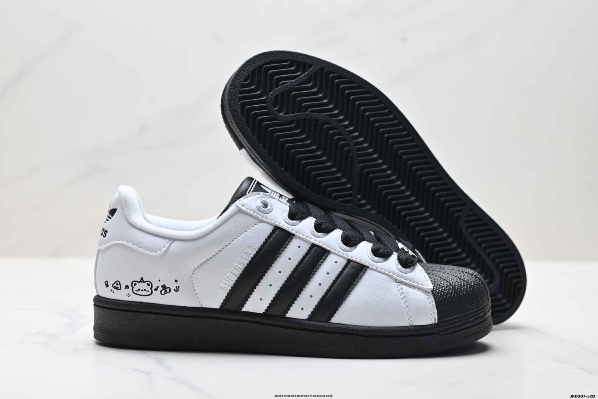 Adidas Originals Superstar 贝壳头‘DIY’定制系列 阿迪达斯 低帮经典百搭休闲运动板鞋 JI0124