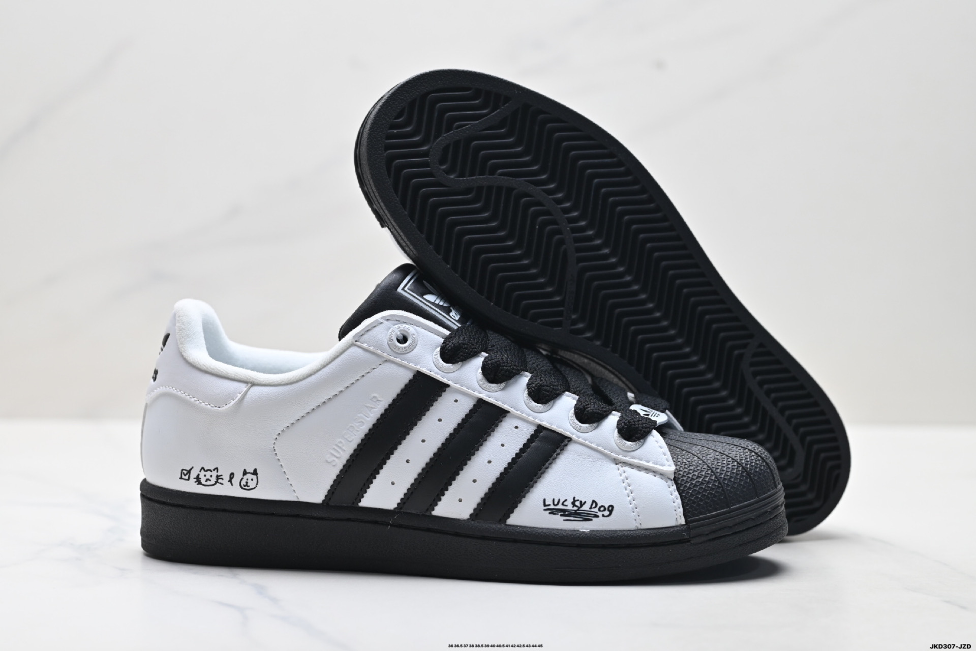 Adidas Originals Superstar 贝壳头‘DIY’定制系列 阿迪达斯 低帮经典百搭休闲运动板鞋 JI0124