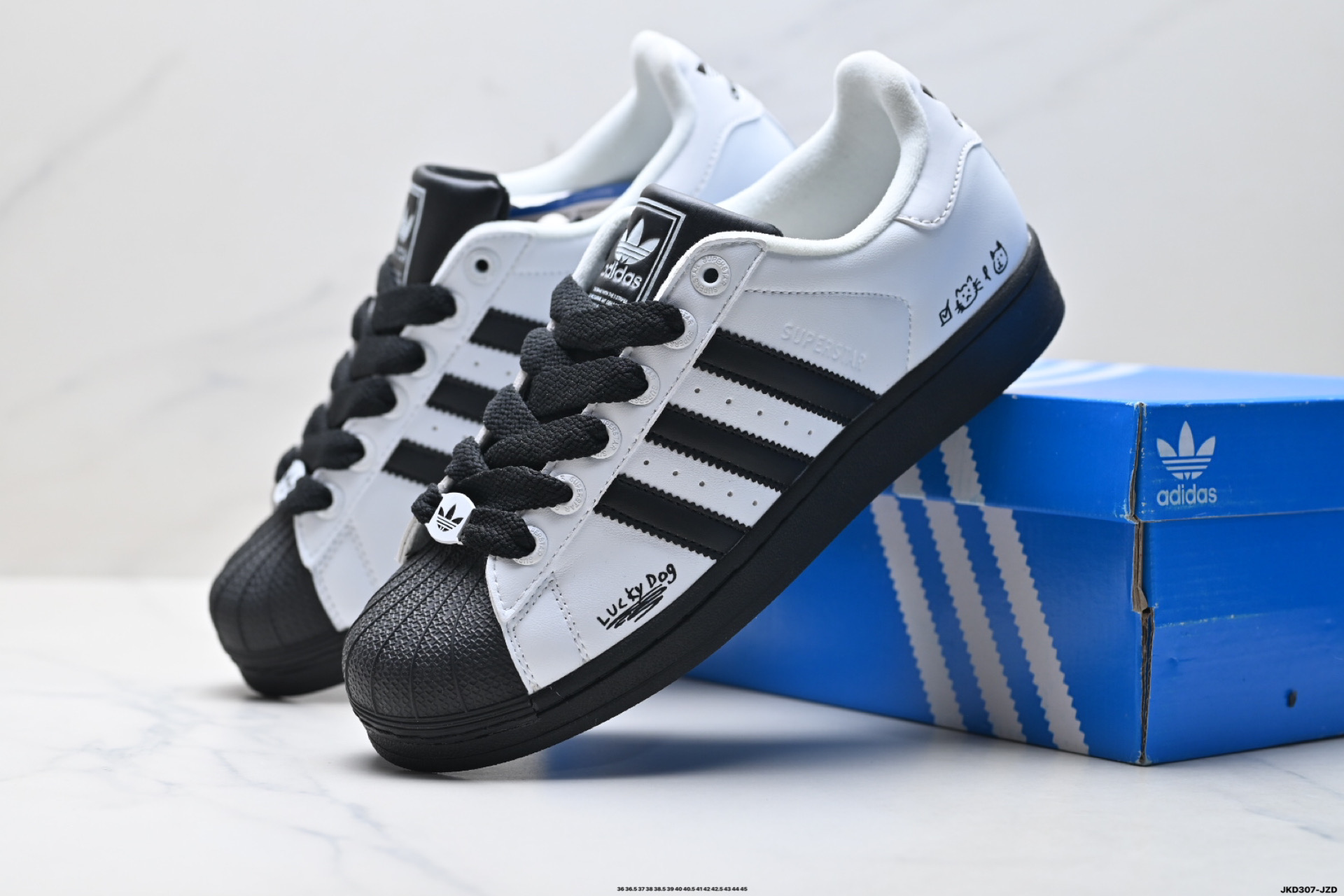 Adidas Originals Superstar 贝壳头‘DIY’定制系列 阿迪达斯 低帮经典百搭休闲运动板鞋 JI0124