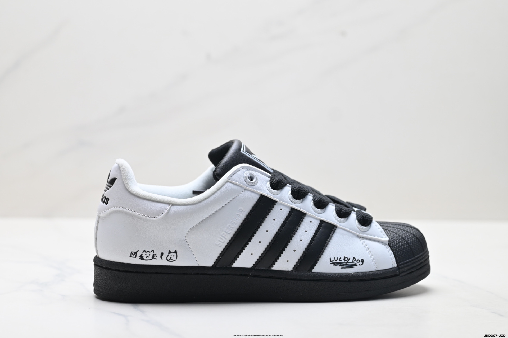 Adidas Originals Superstar 贝壳头‘DIY’定制系列 阿迪达斯 低帮经典百搭休闲运动板鞋 JI0124